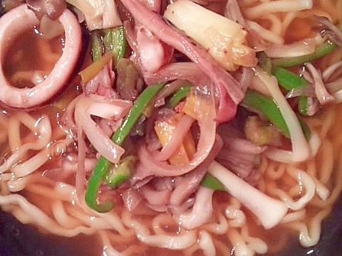 いか煮物ラーメン